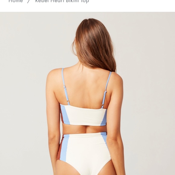 L*Space Rebel Heart Bikini Top - Picture 2 of 3